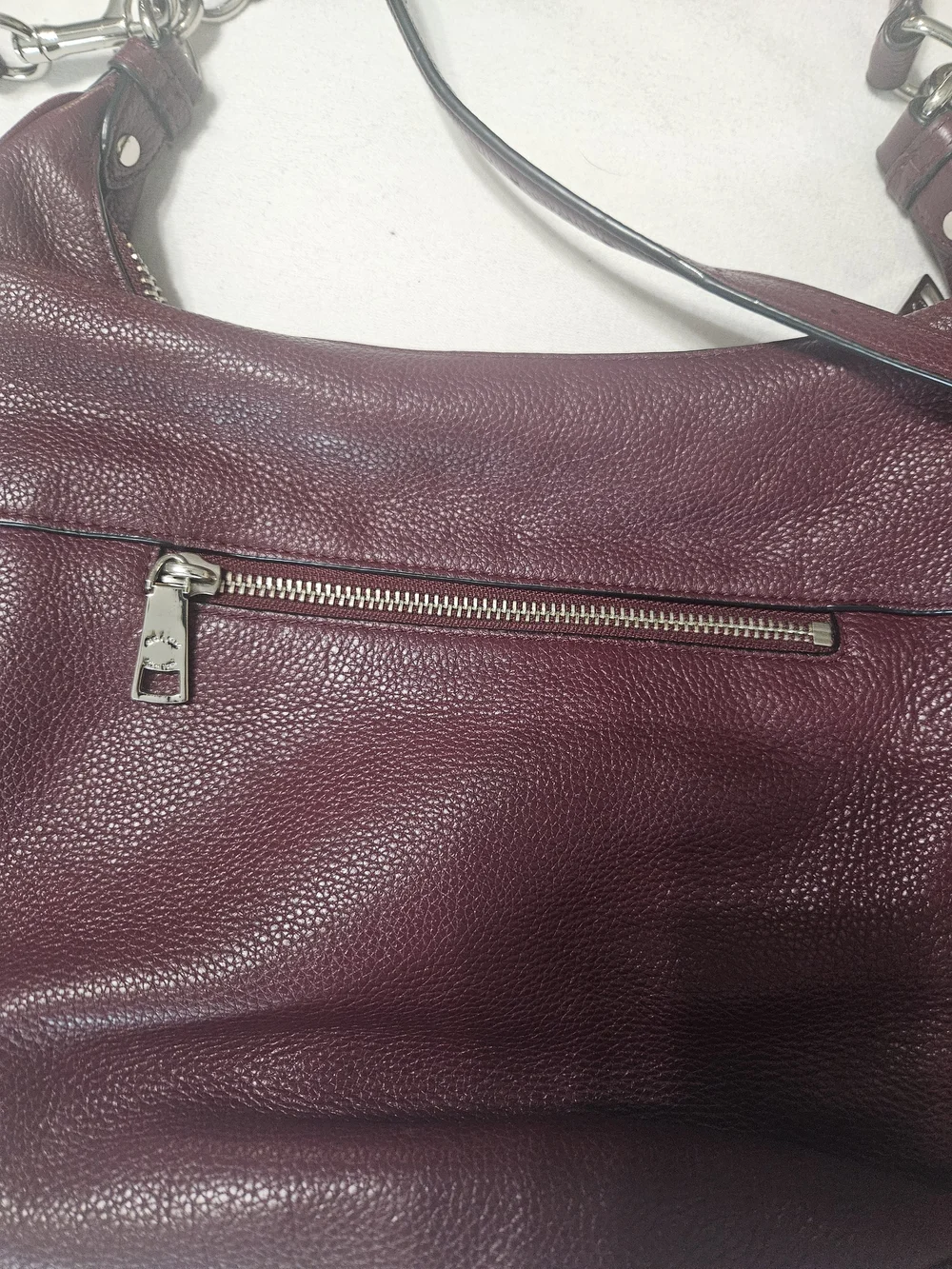 Coach Harley Women's Pebbled Leather Hobo Bag in Burgundy